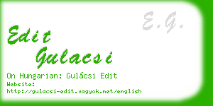 edit gulacsi business card